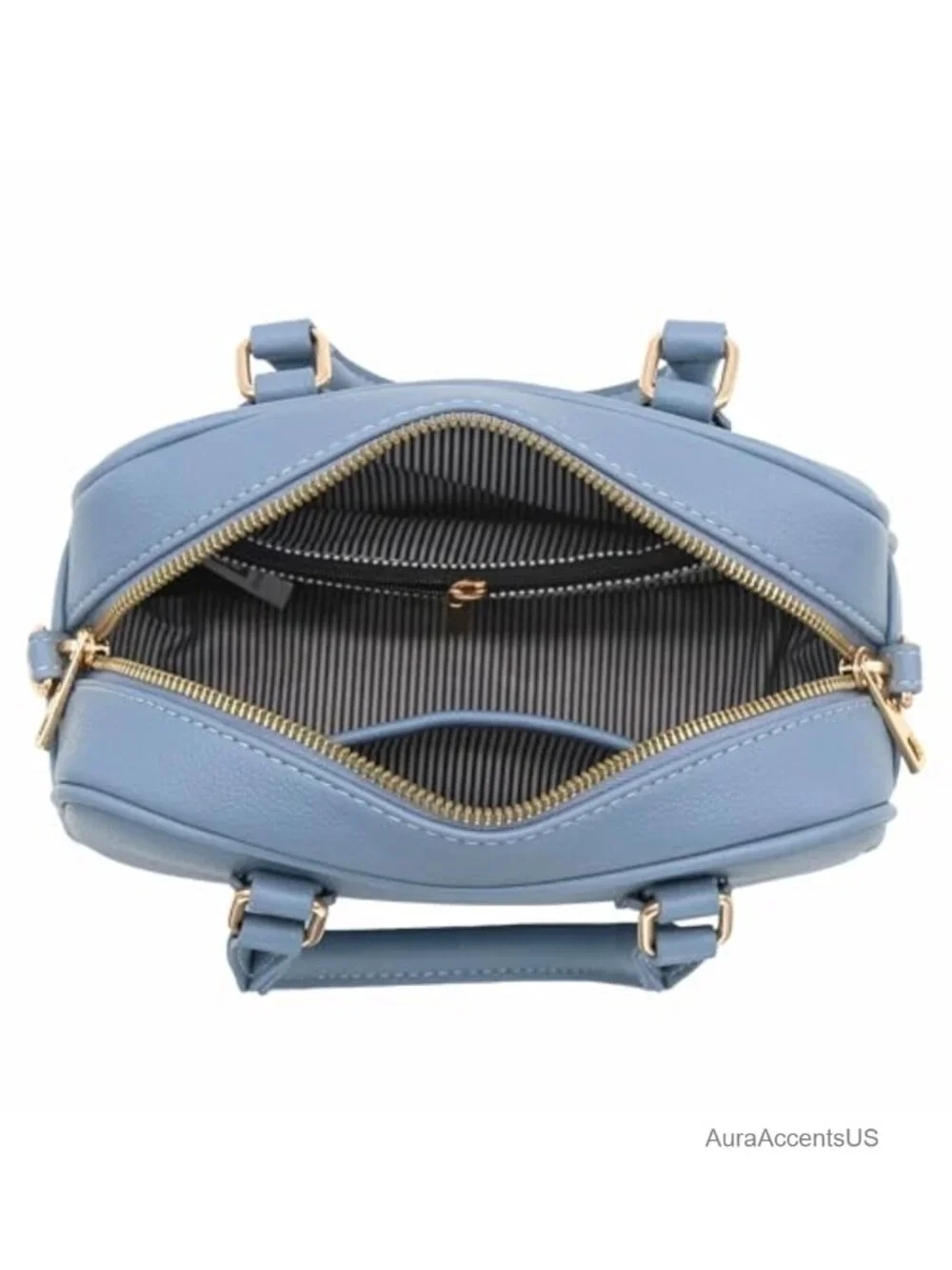 Mini PU Leather Satchel Purse Top Handle Crossbody Bag